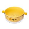Double Layer Colander Bowl Set Large Capacity TPR Handle Fruit Vegetable Washing Bowl Strainer