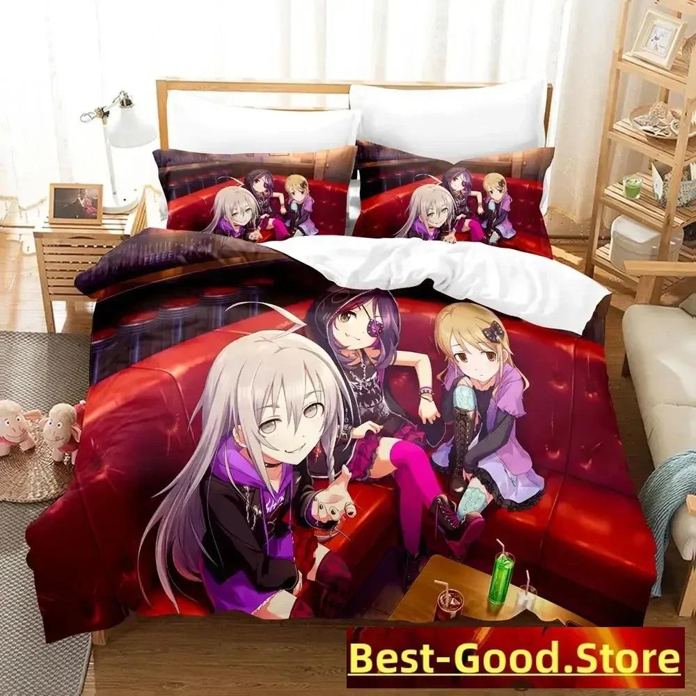 New THE iDOLM@STER Cinderella Girls Starlight Stage Bedding Set Printed Bed Set With Pillowcase Bed Duvet Cover Single Double