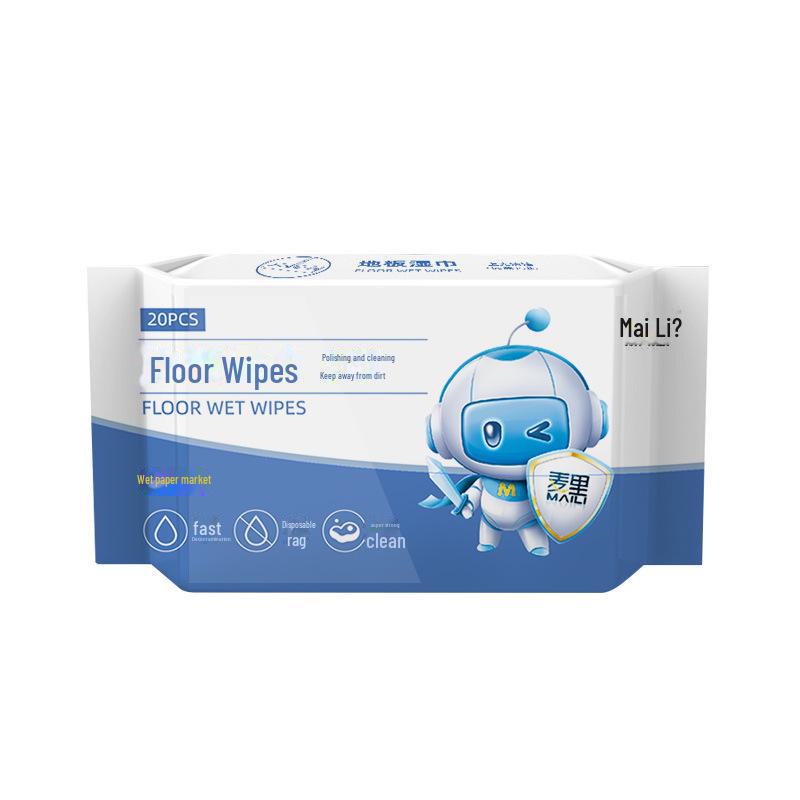 Disposable Electrostatic Wet & Dry Floor Cleaning Wipes for Dust and Hair Removal
