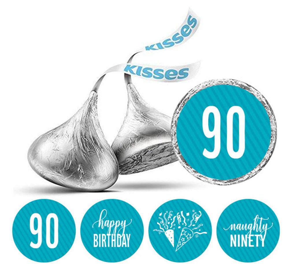 Darling Souvenir 190 Pcs Naughty Ninety Birthday Theme Stickers Chocolate Labels