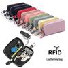 Japanese RFID Anti-Skimming Accordion Wallet: Large Capacity Genuine Leather Card Holder & Coin Purse