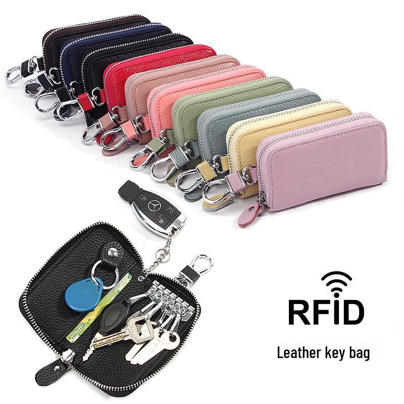 Japanese RFID Anti-Skimming Accordion Wallet: Large Capacity Genuine Leather Card Holder & Coin Purse