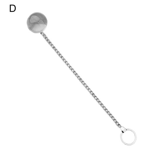 Analplug, vollständige Stimulation, tragbarer Mini-Premium-Analplug mit transparenter Kugel und Kette für Frauen