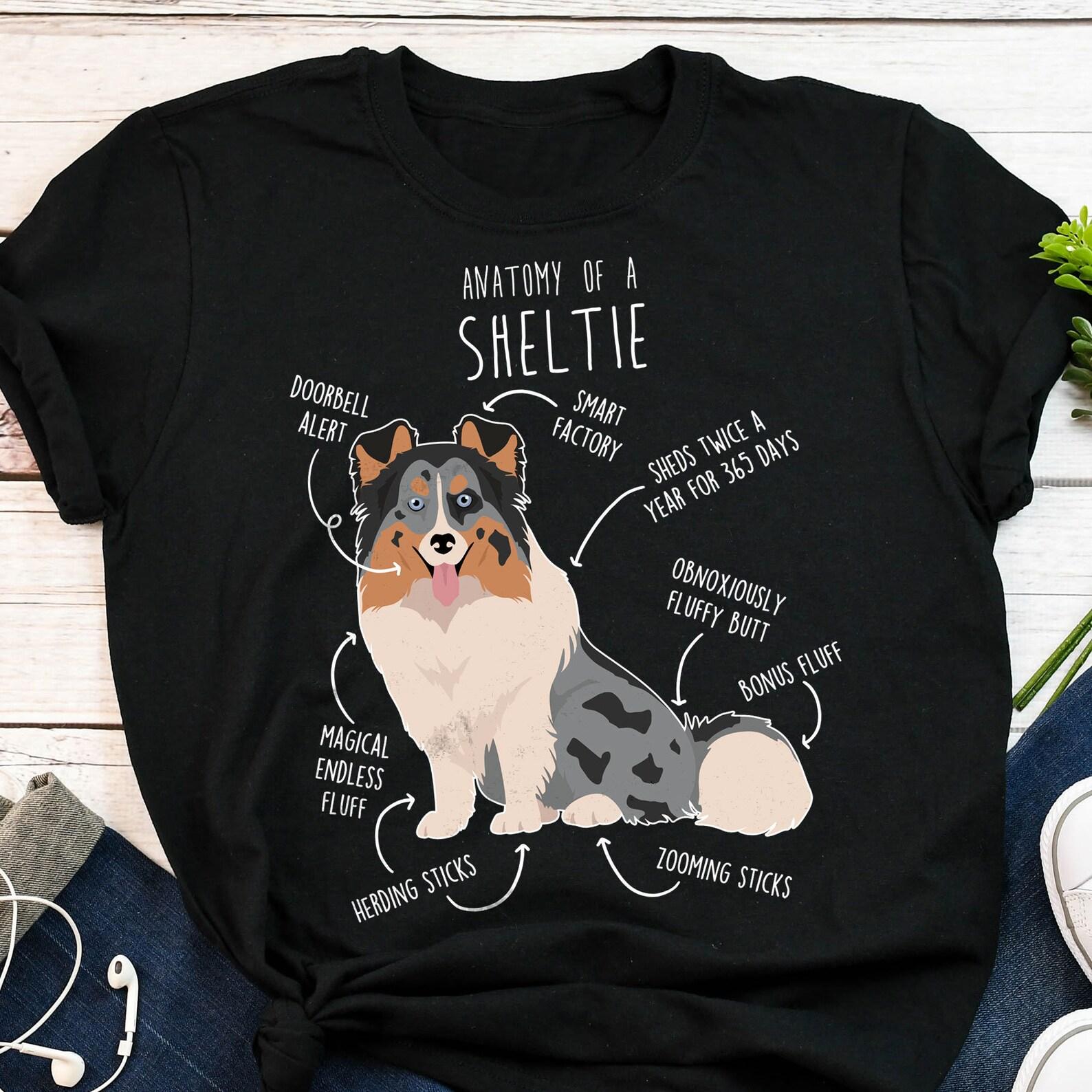 Blue Merle Sheltie Shirt, , , Funny Dog Lover Gift, Cute Shetland Sheepdog T-shirt, Pet Tee Sheltie Mom Sheltie Dad Top Mini Collie 130