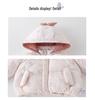 Stylish Hooded Down Jacket for Infant & Toddler Girls - Thickened Winter Coat with 90% White Duck Down