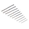 0.8-3.0mm HSS Drill Bit Set High Speed Steel Portable   Drilling Carving Hole Punching for Walnut Beeswax Wood Hardened Metal Stainless Steel