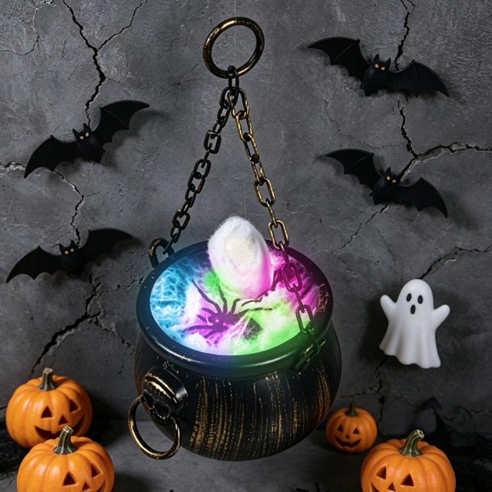 Mystical Halloween Cauldron Black Party Prop Decor Table Centerpiece Halloween