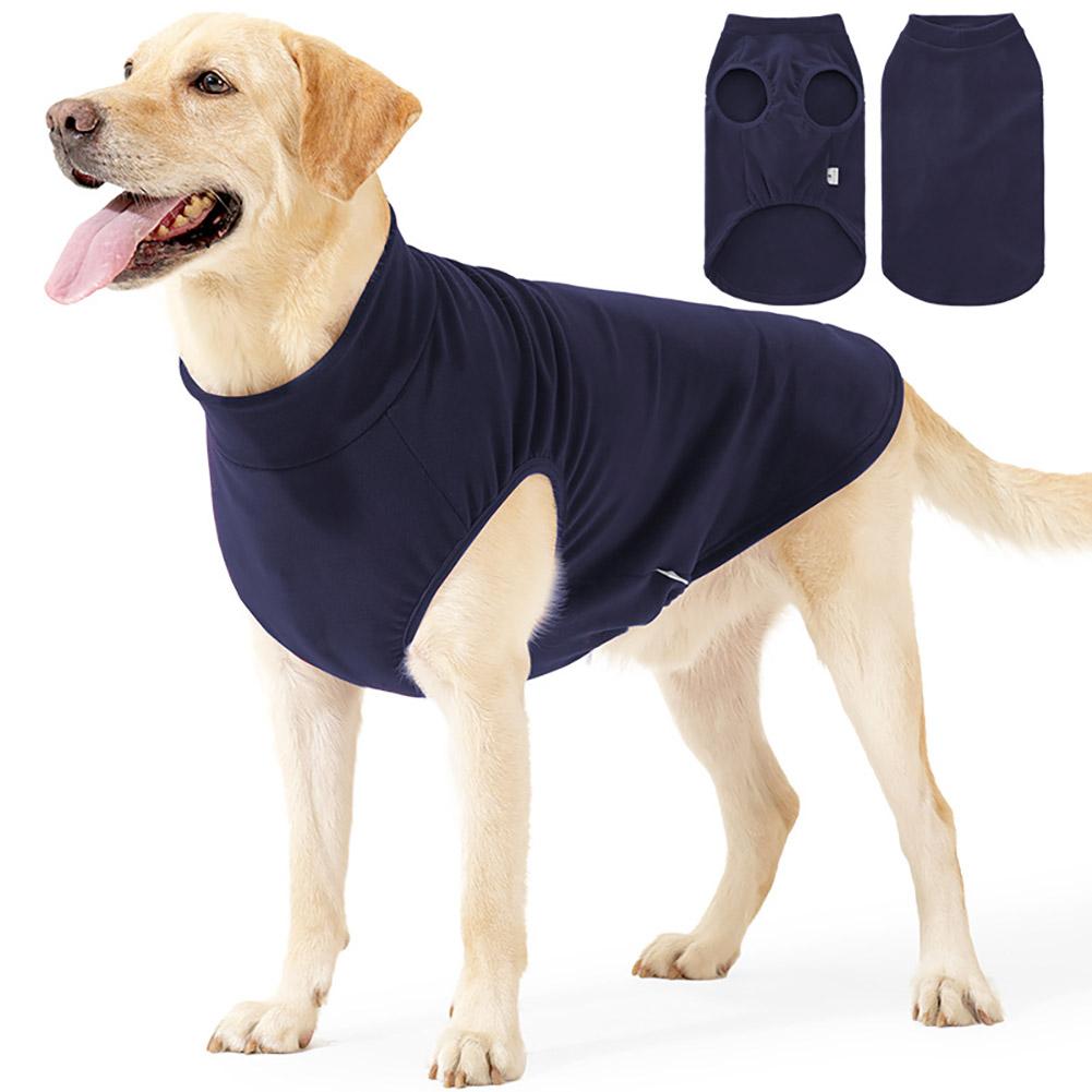 XS-3XL Dog Autumn Winter Vest Clothes Warm Fleece Pet Coat Home Wear Pet Hoodie for 4-42.5kg Medium Large Dogs Labrador Dog