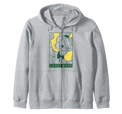 Disney DuckTales Scrooge McDuck Comic Portrait Zip Hoodie