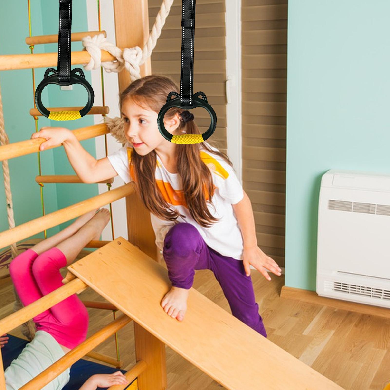 

Гімнастичні кільця з регульованими ременями Пряжки для гімнастичних кілець Багатофункціональне гімнастичне обладнання Тренування всього тіла CN