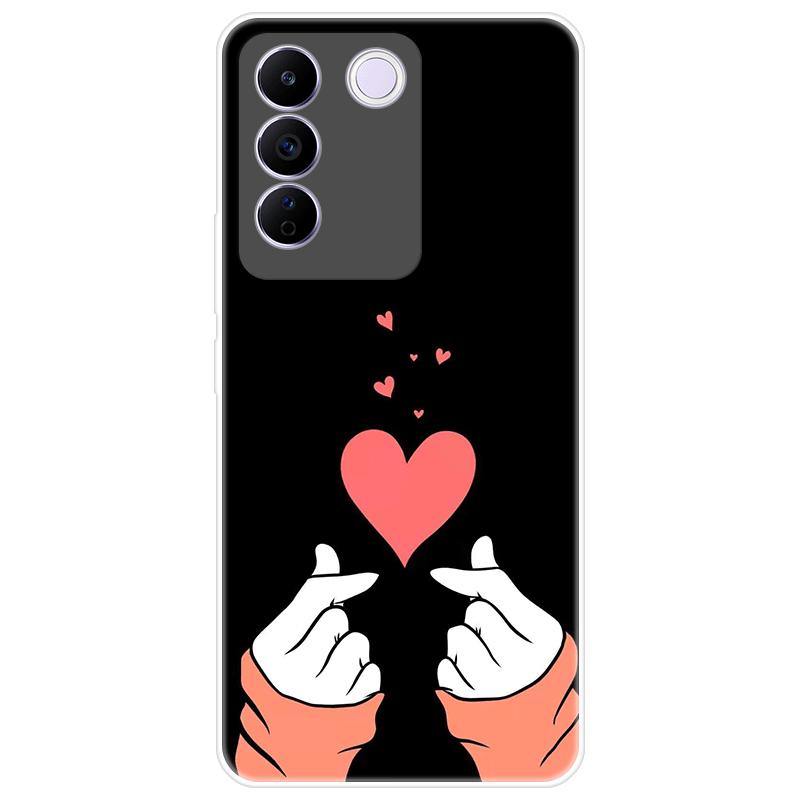 For Vivo V27e V 27e Case Soft Silicone Back Cover Cartoon Phone Case Diversification
