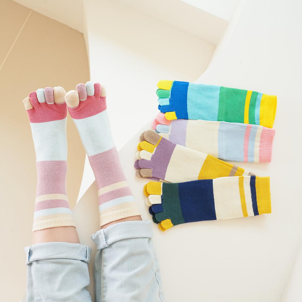 Kids Five Toe Socks Fashionable Breathable Comfortable Cute Deodorant New