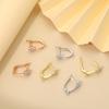 Juya 2 4 Pcs/Lot DIY Anti-Allergy Gold Silver Plated Schwenzy Fastener Ear Wire Hooks Women Earrings Accessories Supplies