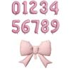 Bowknot Number Shape Balloon Reusable 40Inch Oversize Plastic Balloon For Birthday Wedding Anniversary Party Decoration