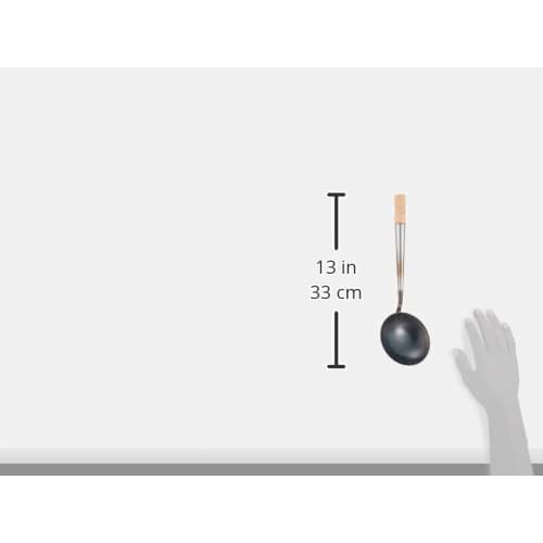 Endo Shoji TKG Čínská naběračka na smaženou rýži, Vnější průměr x Délka rukojeti (mm) 105 x 215, Cca. Kapacita 150 cc, Základ čínské kuchyně. m