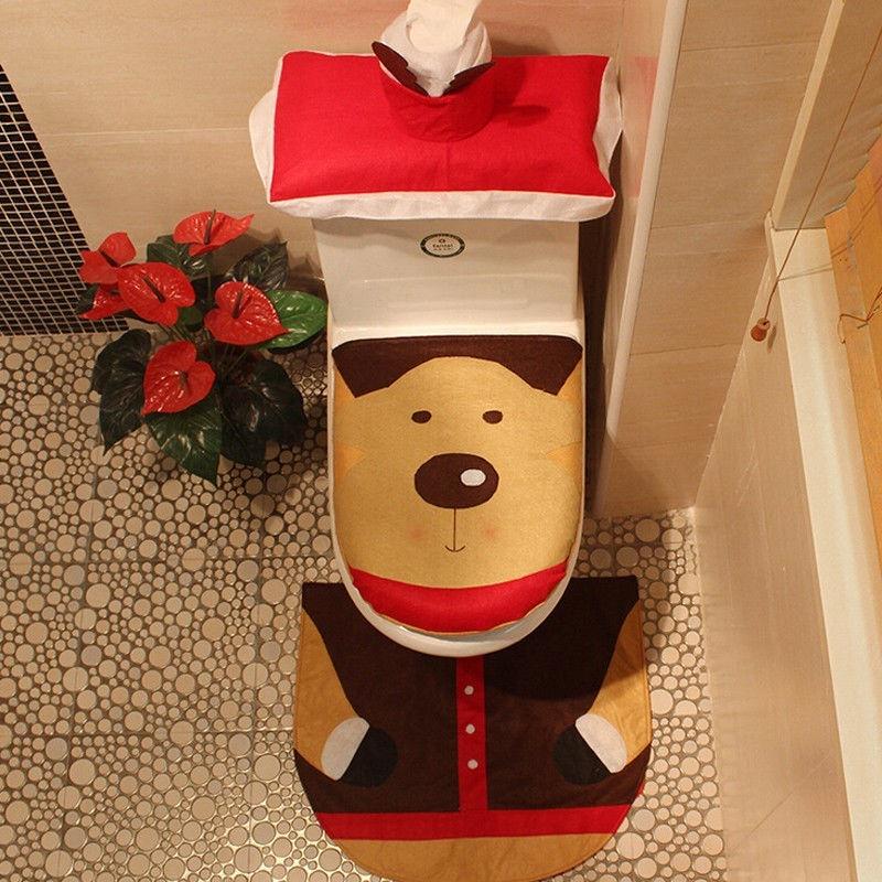 Podložka na podlahu koupelna kreativní ozdoba na převlečení toaletní sady