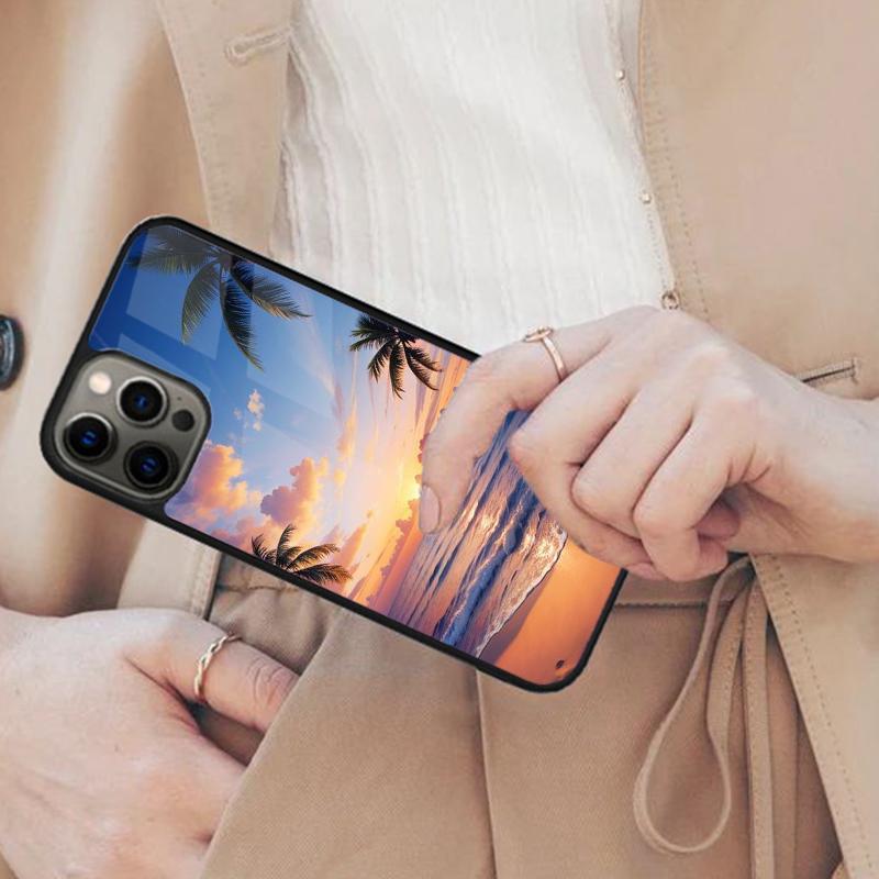 Beach Magnetic Phone Case For APPLE iPhone 17 Air 16 14 13 12 Pro Max 15 Plus Wireless Charge With MagSafe Cover
