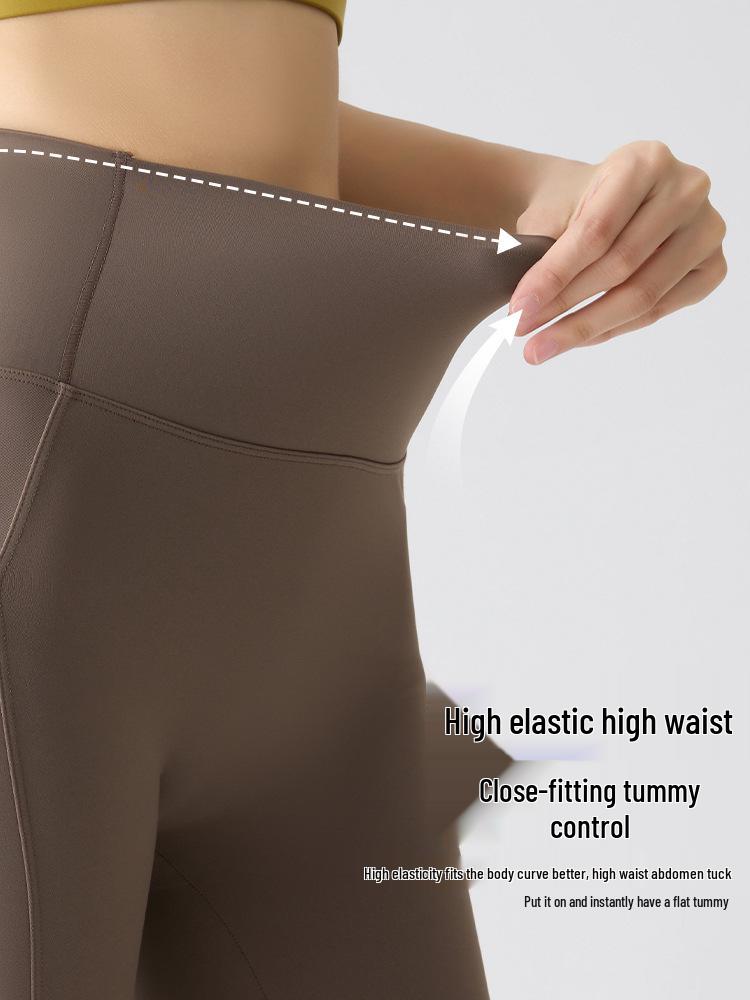 Women's High Waist Quick-Dry Compression Shorts with Tummy Control and Hip Lift for Yoga and Cycling