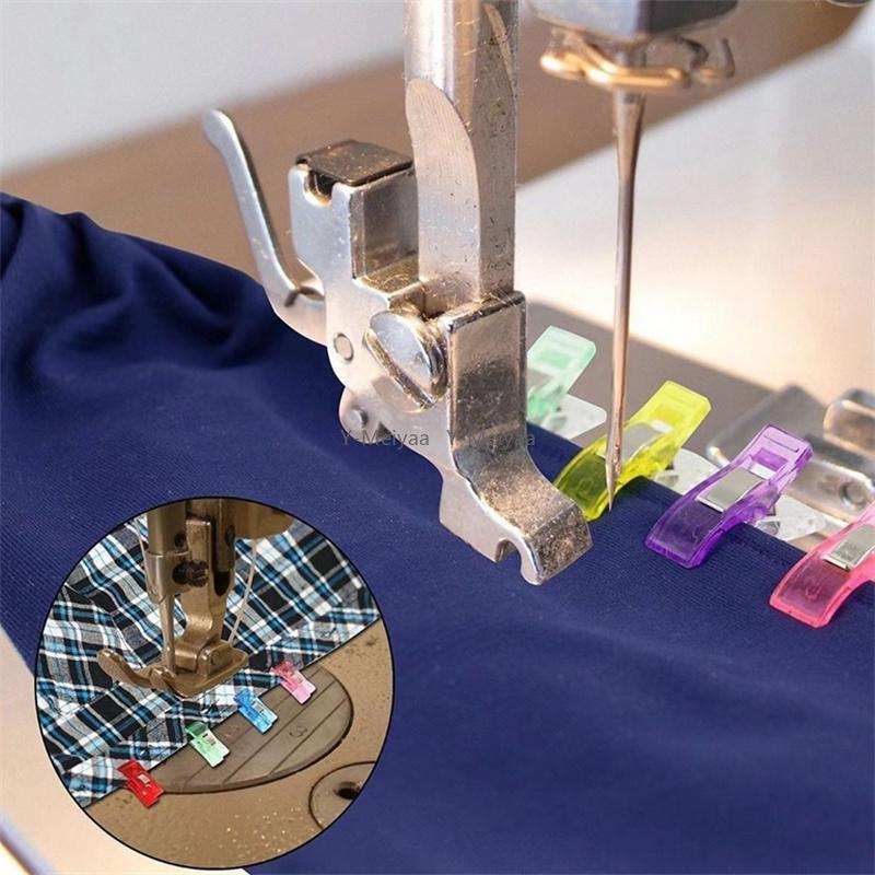 10/50/100/200PCS Random Color Sewing Clips Clips Craft Crocheting Knitting Safety Clips Assorted Color Binding Clips Paper