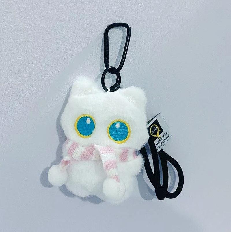 

Cute Plush Doll Keychain Doll Pendant Bag Pendant One Size белый