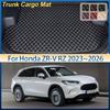Custom For Honda ZR-V RZ 2023 2024 2025 2026 Leather Car Trunk Mat Cargo Cushion Liner Boot Rug Carpet Pad Interior Accessories