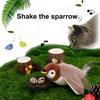 Interactive Cat Toys Flapping Bird Cat Toy Flying Wings Sparrow Catnip Toys Bird Chirping Cat Toy Electric Sparrow Kitten Toy