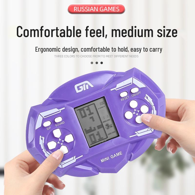 Přenosná retro herní konzole Tetris pro děti a studenty