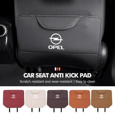 For Car Seat Back Protection Anti-Kick Pad Rear Seat Storage Bag Insignia Corsa Zafira Mokka Grandland Antara Ampera