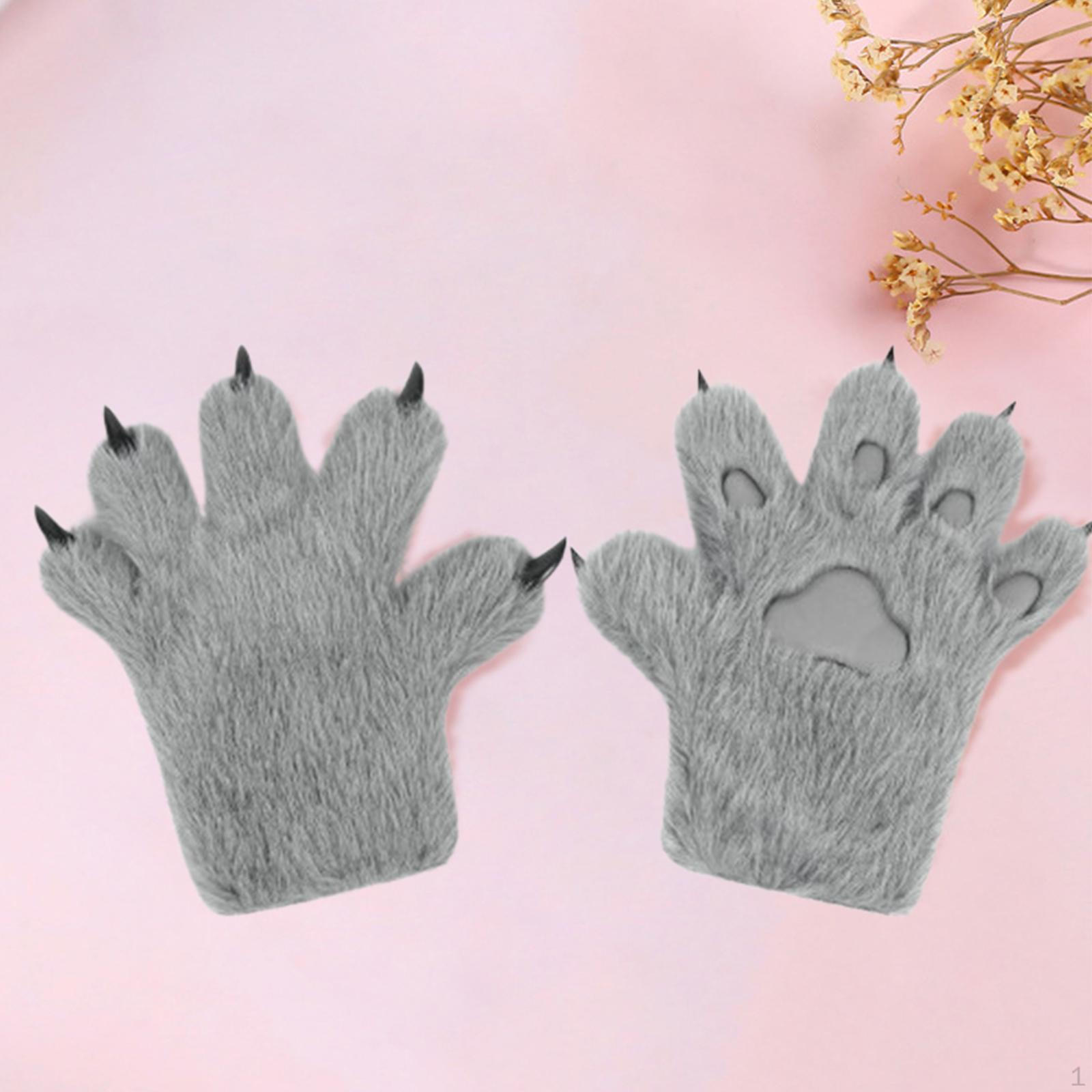 

Перчатки для животных Кошачий коготь для ролевых игр на сцене клуба Gray