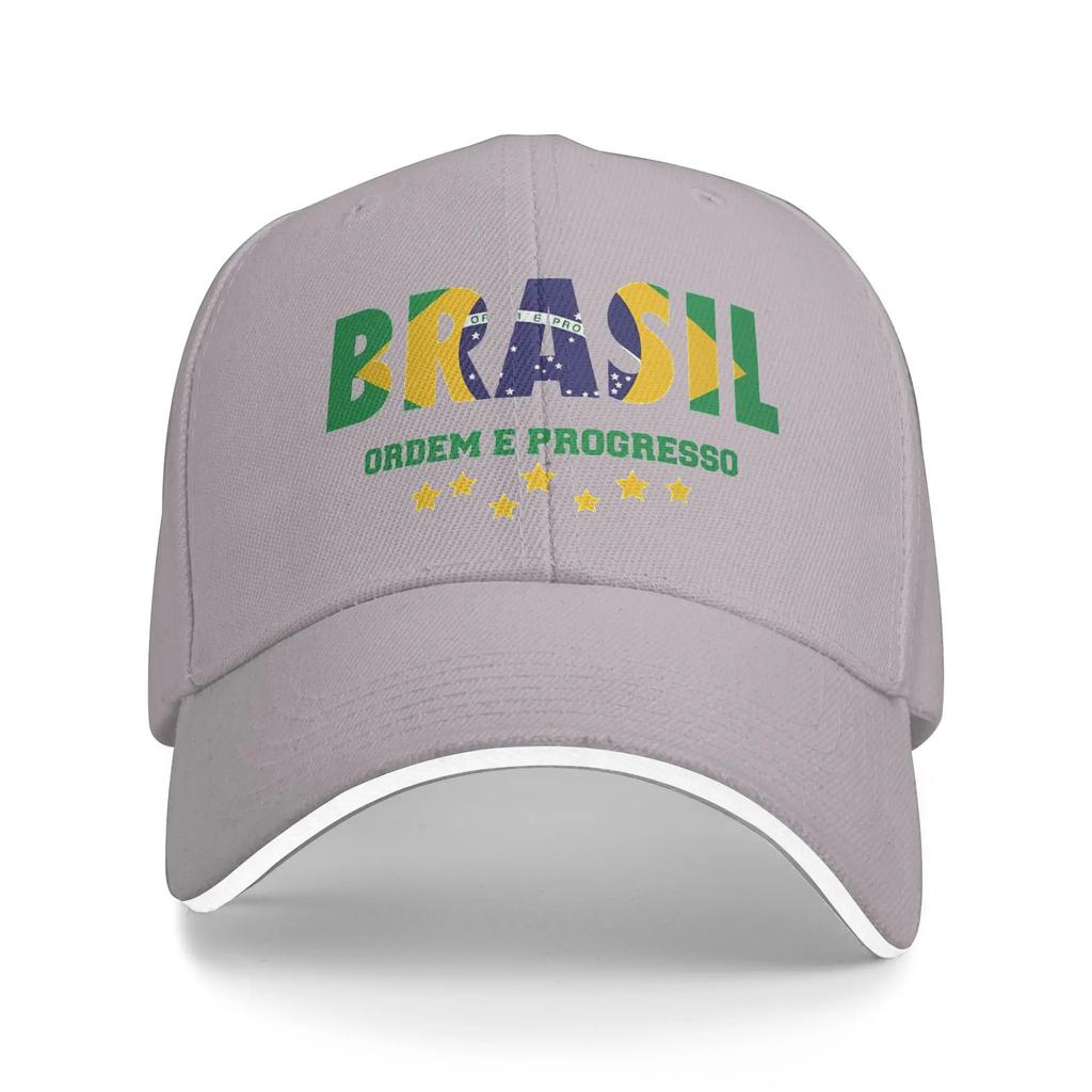 Leisure Brasil National Flag Brazil Golf Hat Unisex Style Headwear Daily Golf Gift Sun Hats