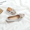 Rhinestone Soft-soled Women's Shoes, Which Can Be Rolled and Easily Carried, Ballet Flat Shoes