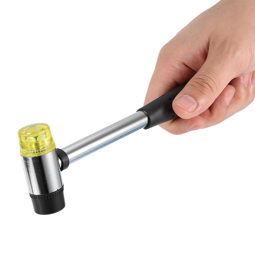 Double Face Detachable Rubber Hd Hammer Lther Craft Handcraft   with Steel Handle