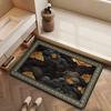 New Chinese-Style Flower Diatom Mud Floor Mat, Toilet Cushion, Door-To-Door Bathroom Quick-Drying Toilet Door Mat