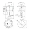 10PCS Mini 3 Pin 2 Position With Light Rocker Switch KCD1-105 Power Switch