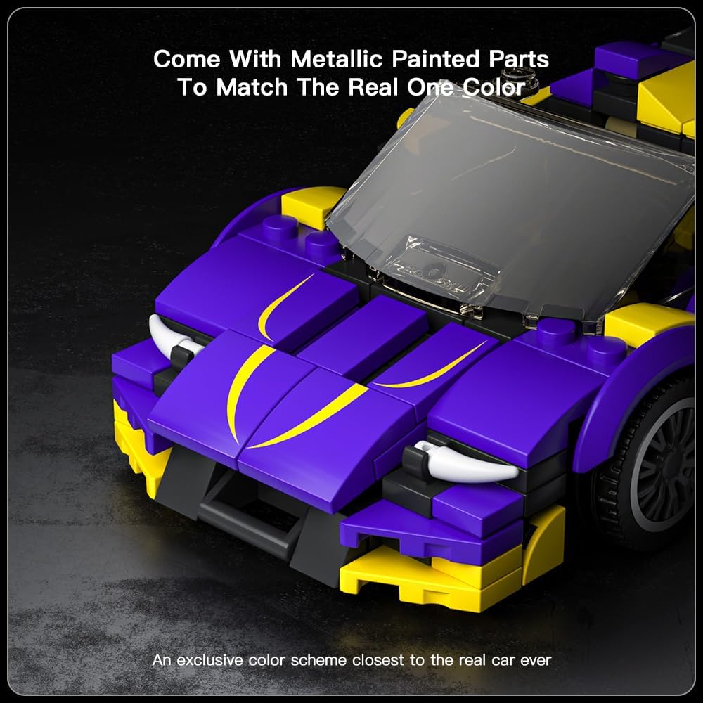 MOULD KING Speed Champion CENTENNIAL  BUL Supercar 27054 Building Set Toy Collectible Model Car Block Children's Gift 8+(344 Pieces)