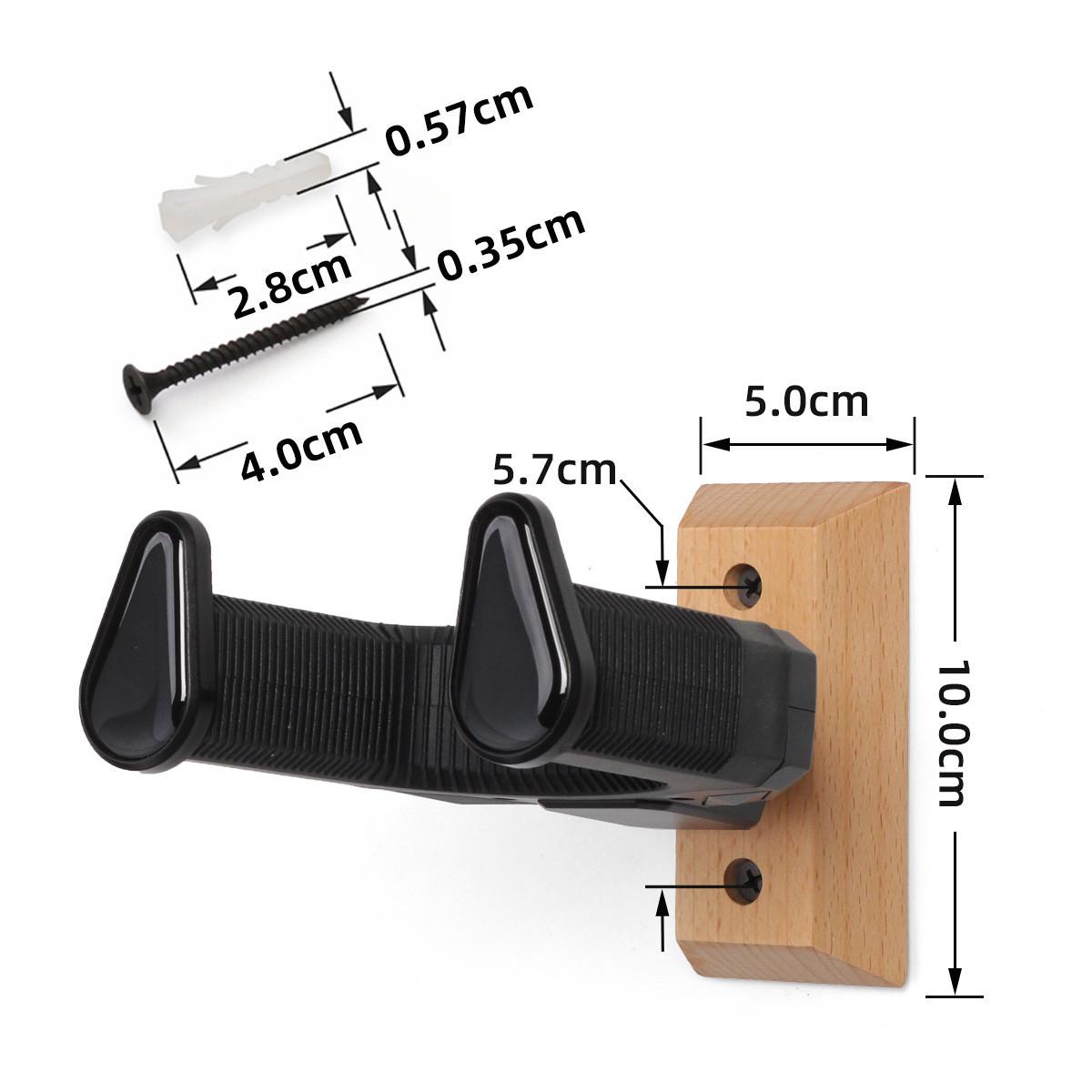 Beech Wood Automatic Lock Guitar Wall Mount for Folk & Electric Guitars
