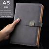 A5 PU Leather Buckle Notebook - Business Office Meeting Record Book (Custom Logo Available)