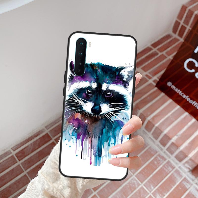 Cartoon Raccoon Kawaii Case For OnePlus 15 13 12 11 13T 13R 12R 10R 10T 8T OnePlus Nord 5 CE 3 4 Lite N20 N30 Cover