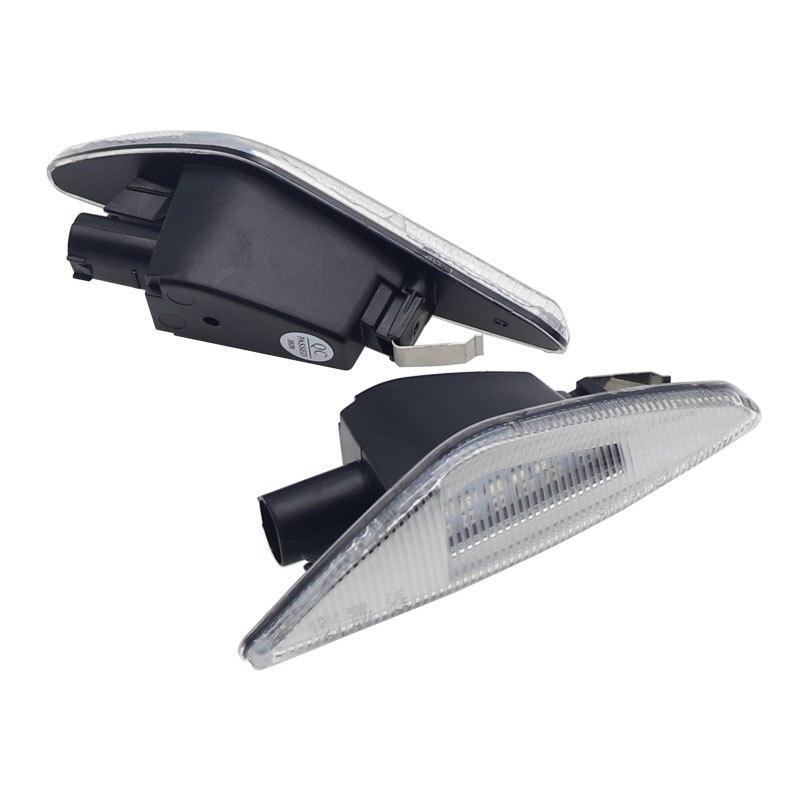 2ks LED kouřová / čirá boční obrysová světla směrová světla pro BMW X5 E70 2007-2013 X6 E71 E72 2008-2014 X3 F25 2011-2017