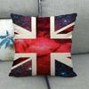 Painted Linen Flag Pillow Case Fashion Simple Casual Living Room Versatile And