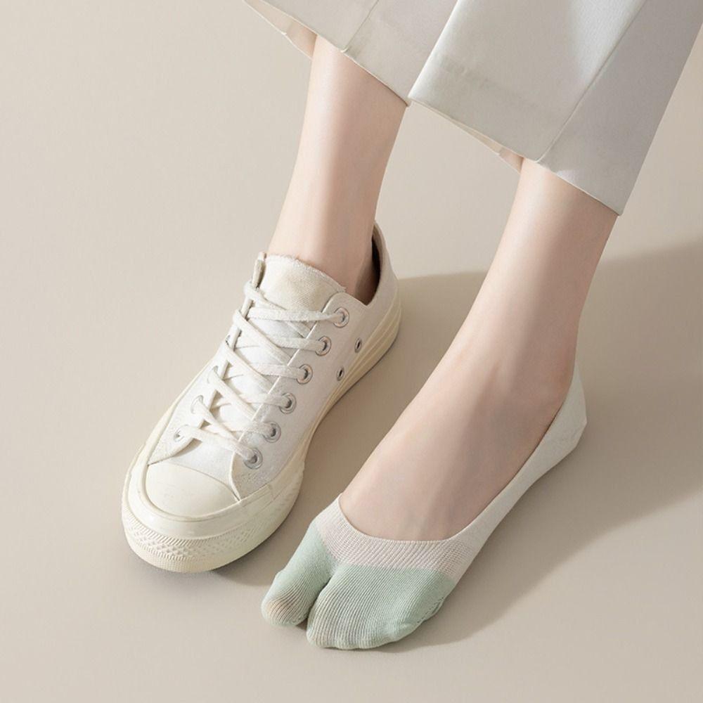 Soft Split-toe Socks Average Size Flip Flops Socks New Boat Socks