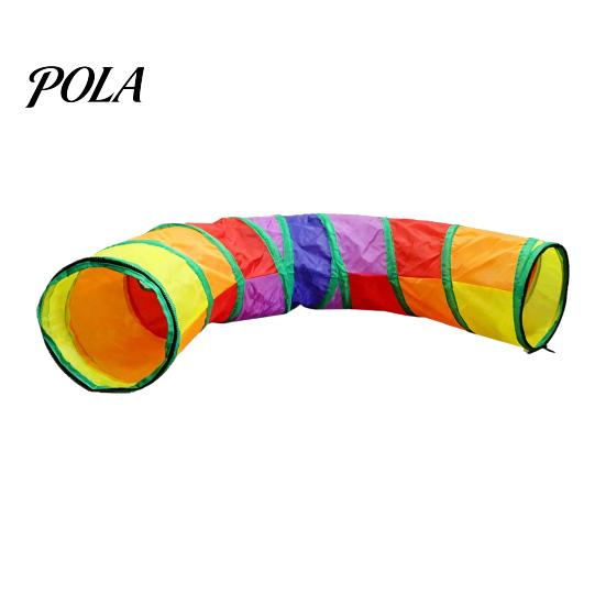 Cat Rolling Tunnel Rainbow Toy, Collapsible Hide with Peek Hole, Zippered Interactive Toy Modular Tunnels, Can Be Freely Combined for Indoor