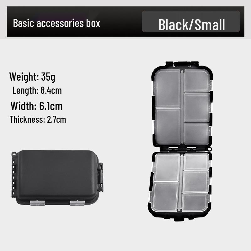 

Double-Sided Micro Fishing Accessories Box: Hooks, Pins, Mini Lures, Sequins, and Small Baits Storage.