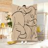 Anime A-Abstrakt Matisse Linien Mädchen Weiche Warme Decke für Schlafzimmer Wohnzimmer Bett Reise Camping Picknick Geschenk
