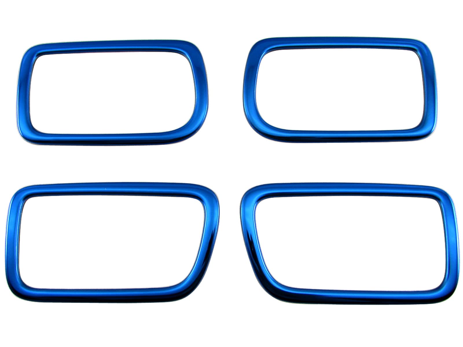 

BRIGHTZ Stainless Steel Inner Door Handle for Toyota Probox Van Covers, Plated, 4-Piece Set, Blue, (50, 51, 52, 55) [INS-DHC-194] (NCP50V, NCP51V,