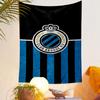 Club Brugge KV Logo Wandteppich Design Gemusterter Wandteppich Heimdekoration, geeignet für Schlafzimmer und Wohnzimmer, Geschenk