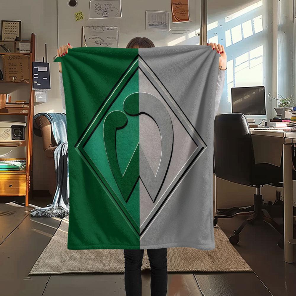 Coperta in Flanella Werder Bremen, Alta qualità, Confortevole per Tutte le Stagioni, Decorazione per la Casa, Calore e Comfort