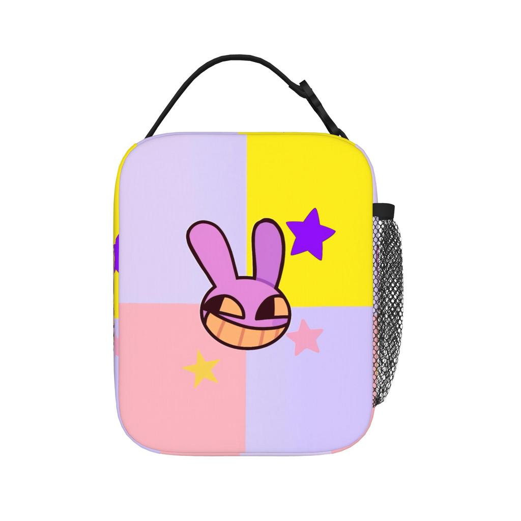 Jax Cartoon Digitals Circus Thermal Insulated Lunch Bag for Travel Portable Food Bag Cooler Thermal Lunch Boxes