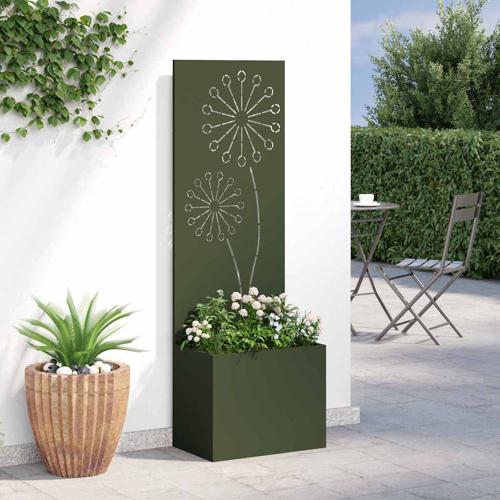 Garden Privacy Screen Canvas Olive Green 50 X 150 Cm