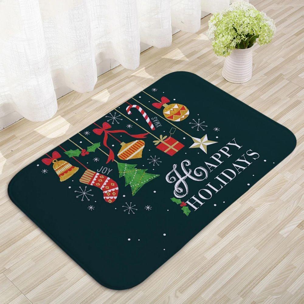 2026 Christmas Floor Mat Santa Claus Living Room Bedroom Carpet Outdoor Courtyard Christmas Decorations Happy New Year